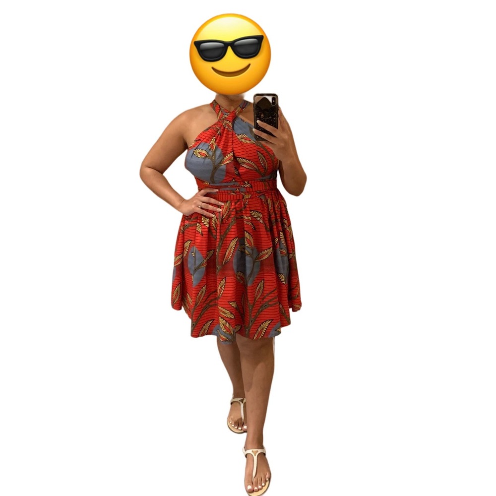 African Print Infinity Dress - Picture 4 of 10